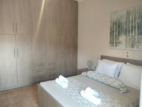 Katil atau katil-katil dalam bilik di Giannis Villa