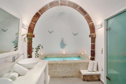 ห้องน้ำของ Santorini Mansion at Imerovigli