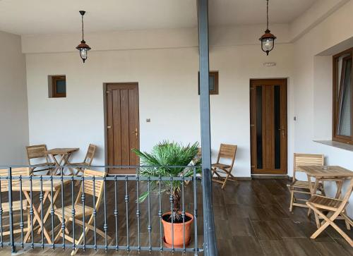 Balkón nebo terasa v ubytování Café de la Crème