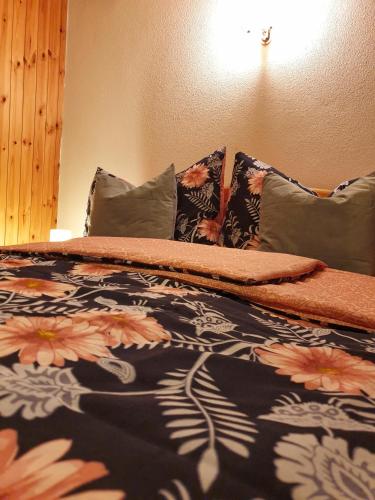 Postel nebo postele na pokoji v ubytování Bi de Furre