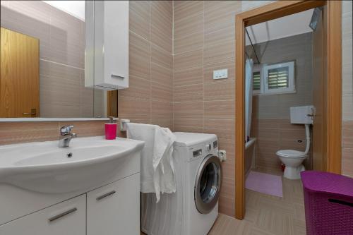 Koupelna v ubytování Apartment Sabina