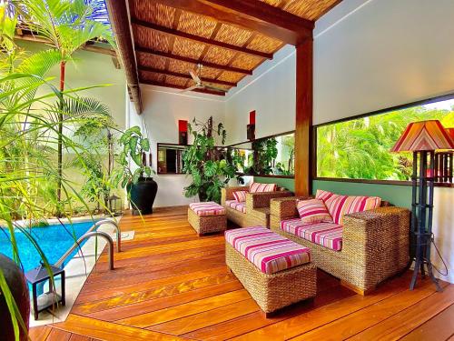 Istumisnurk majutusasutuses Casa Bubu Guest House