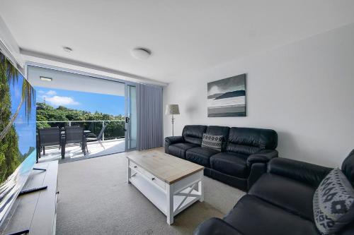 Echelon Apartments Yeppoonにあるテレビまたはエンターテインメントセンター
