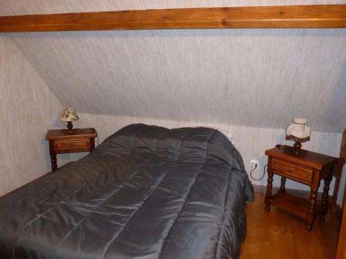 Llit o llits en una habitació de Gîte Fiefs, 2 pièces, 2 personnes - FR-1-376-1
