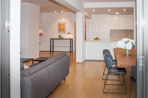 Kuchyňa alebo kuchynka v ubytovaní Luxury apartment Ivari