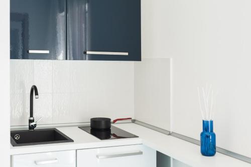Kuchyň nebo kuchyňský kout v ubytování Il Corallo Residence