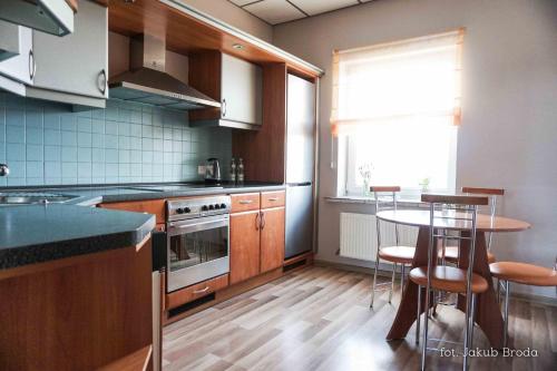 Kuchyňa alebo kuchynka v ubytovaní Apartamenty Toszeckie 4-6 osób