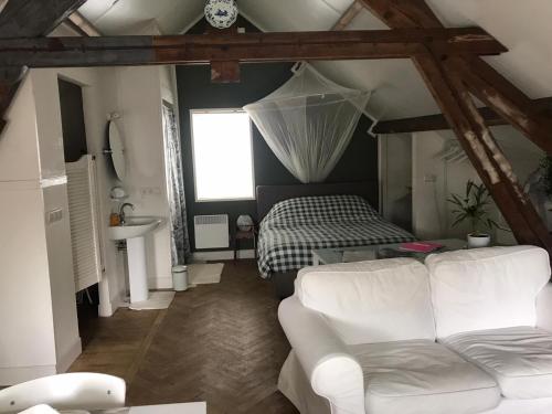 Posezení v ubytování B&B In de Oude Smederij Zaltbommel