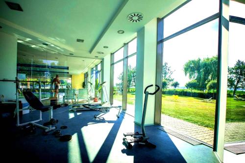 Fitness centrum a/nebo fitness zařízení v ubytování Club 218 Wellness Luxus Apartman