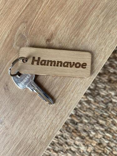 a tag that says hammote on the side of a watch at Orkney Lux Lodges - Hamnavoe in Stromness