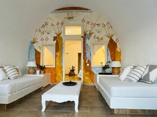 Katil atau katil-katil dalam bilik di Blue Sky Cave House
