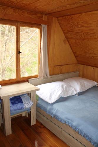 เตียงในห้องที่ Chata Urbaneč