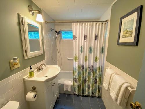 Bilik mandi di GC Adorable home 20 minutes from CannonFranconia Notch Fire Pit wifi laundry Pet friendly