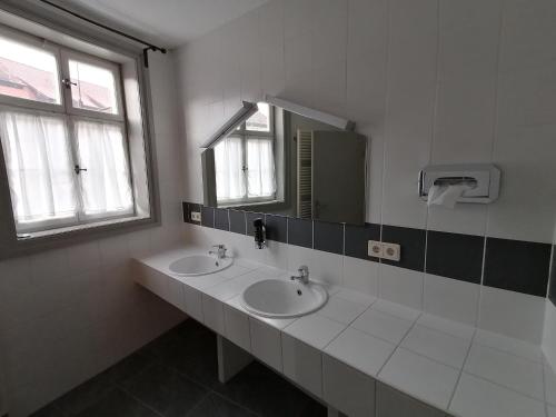 Koupelna v ubytování Landhotel Alte Schmiede