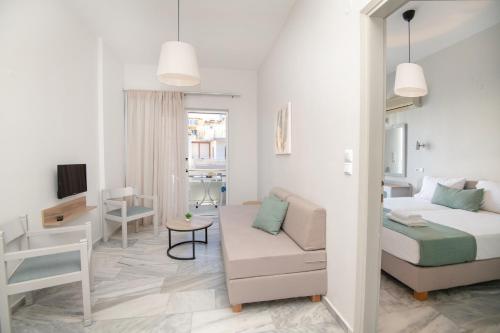 Postel nebo postele na pokoji v ubytování Mardinik Hotel Apartments