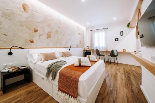 Cama o camas de una habitación en Murada hotel