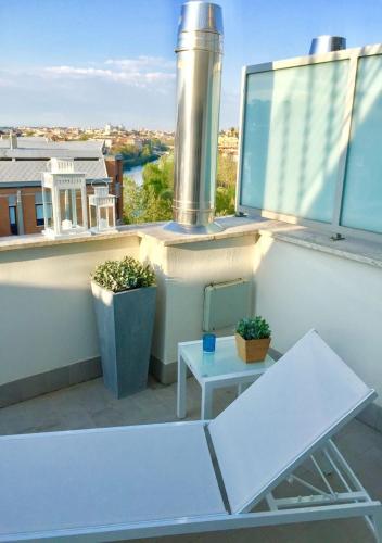 Balkón nebo terasa v ubytování Terrace with Tiber View - Trastevere