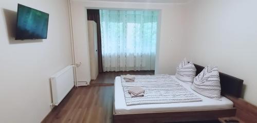 Katil atau katil-katil dalam bilik di Apartament Felix Therm