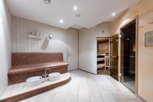 Koupelna v ubytování Hotel Gletscherblick