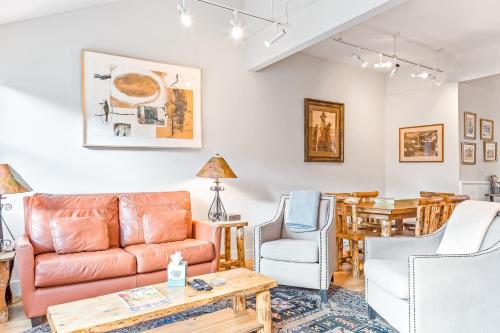 a living room with a couch and chairs and a table at West Willow 5 in Telluride