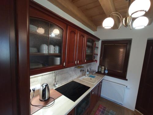 Η κουζίνα ή μικρή κουζίνα στο Apartman Studio GORAL