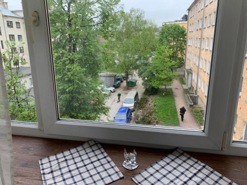 Zahrada ubytování Riia 10, 2-bedroom apartment - 2 big beds 1 extra bed-parking free