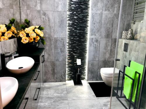 Kúpeľňa v ubytovaní APARTAMENT ELEGANCE GREEN w Nautica Resort