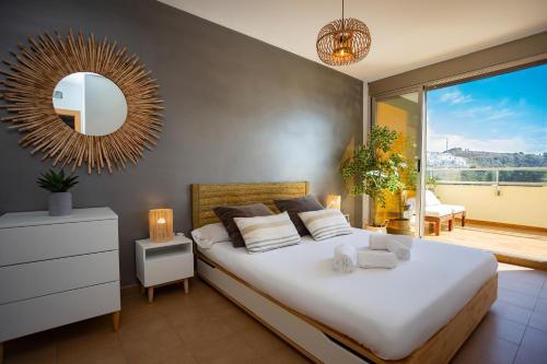 Posteľ alebo postele v izbe v ubytovaní 4-Seasons Penthouse Cullera