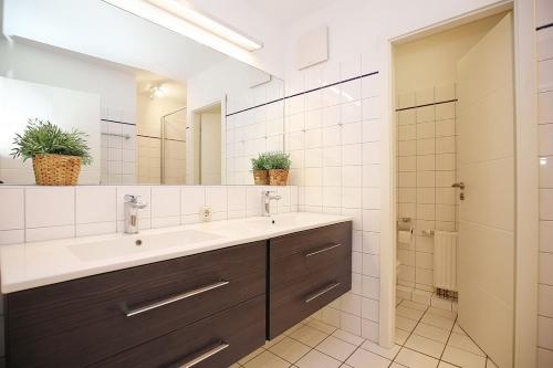 Koupelna v ubytování Papillon Wohnung 10-6