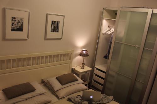 Postel nebo postele na pokoji v ubytování Meeresblick Wohnung 018