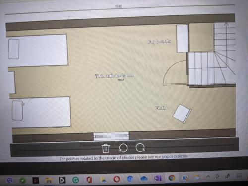 a computer screen with a diagram of a house at Whitby Sea View Cottage in Whitby