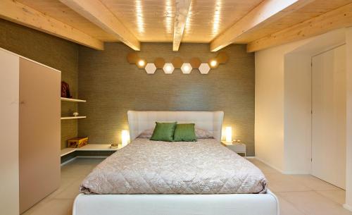מיטה או מיטות בחדר ב-Casa Tafuri