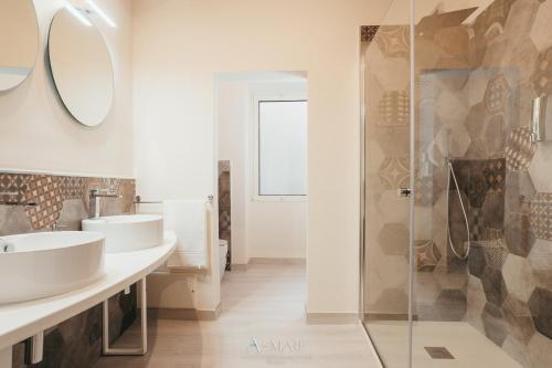 Kylpyhuone majoituspaikassa A-mare Exclusive Rooms & Suites