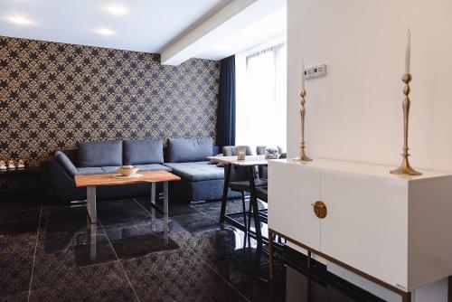 Ruang duduk di Concept Apartments Budiului 42