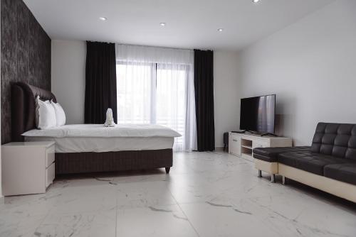 Televisyen dan/atau pusat hiburan di Concept Apartments Budiului 42