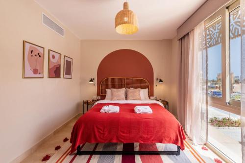 Ένα ή περισσότερα κρεβάτια σε δωμάτιο στο Epic & Exquisite 2 BR w Beach & Pool Mangroovy