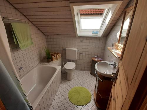 Koupelna v ubytování Ferienwohnung Berglen-Domizil