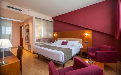 Postel nebo postele na pokoji v ubytování Hotel Andia