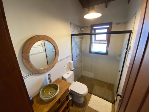ห้องน้ำของ Casa Melville Hospedagem - Sua Casa de Alto Padrão no Coração de Ubatuba!