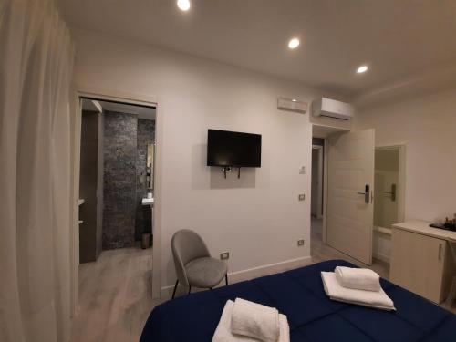 TV a/nebo společenská místnost v ubytování MARITZA Guest House 1