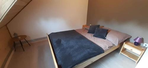 Ένα ή περισσότερα κρεβάτια σε δωμάτιο στο Apartament pod lasem