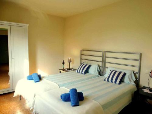 Ένα ή περισσότερα κρεβάτια σε δωμάτιο στο Can Jep Llarg Casa Rural
