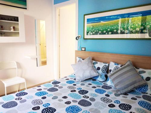 מיטה או מיטות בחדר ב-Il Giardino di Laura Private Rooms Mondello