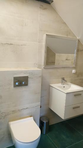 Kúpeľňa v ubytovaní Apartament Witkacego Czerwony