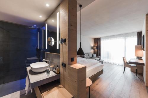 Koupelna v ubytování Lifestyle Hotel Alpin