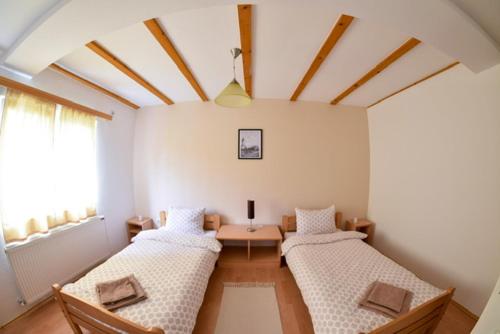 Postel nebo postele na pokoji v ubytování Sobe Zlatnik