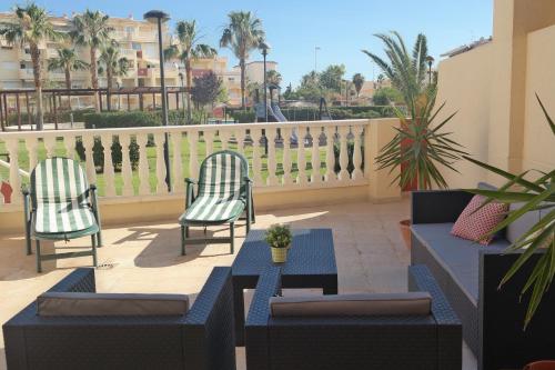 Balkón alebo terasa v ubytovaní Las Marinas Grand Terrace