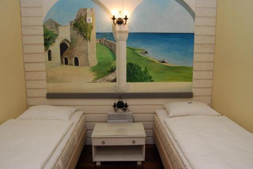 Cama o camas de una habitación en Hansalinn