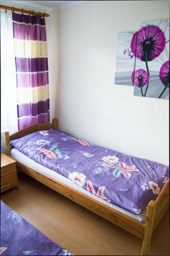 Postel nebo postele na pokoji v ubytování Domek u Asi