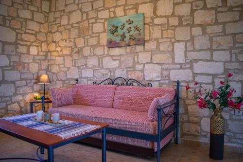 Χώρος καθιστικού στο Ammos Villas